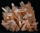 Giant Tangerine Quartz Crystal Cluster - Madagascar #32265-4